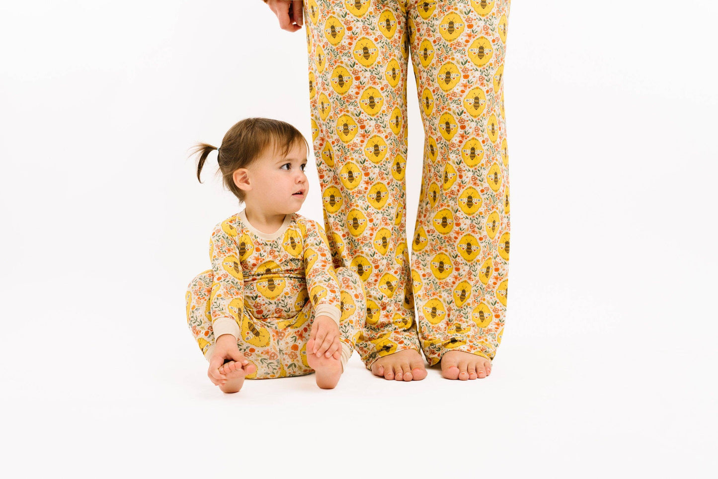 Sweet Bee Women's Button Up Long Sleeve Set