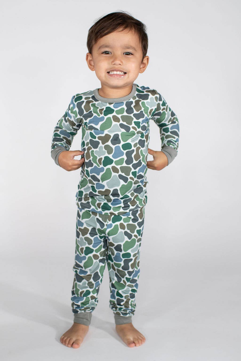 Pebble Camo - LS/Pants Toddler Pajamas