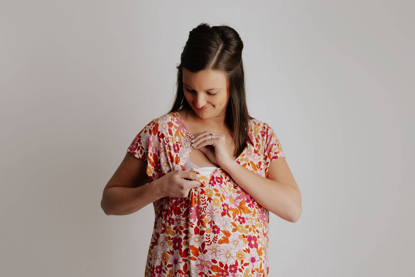 Wild Child Maternity Mommy Labor and Delivery/ Nursing Gown