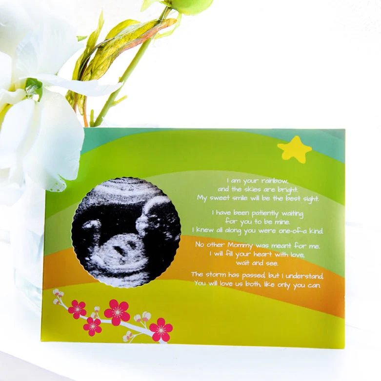 Ultrasound Cards Rainbow Baby