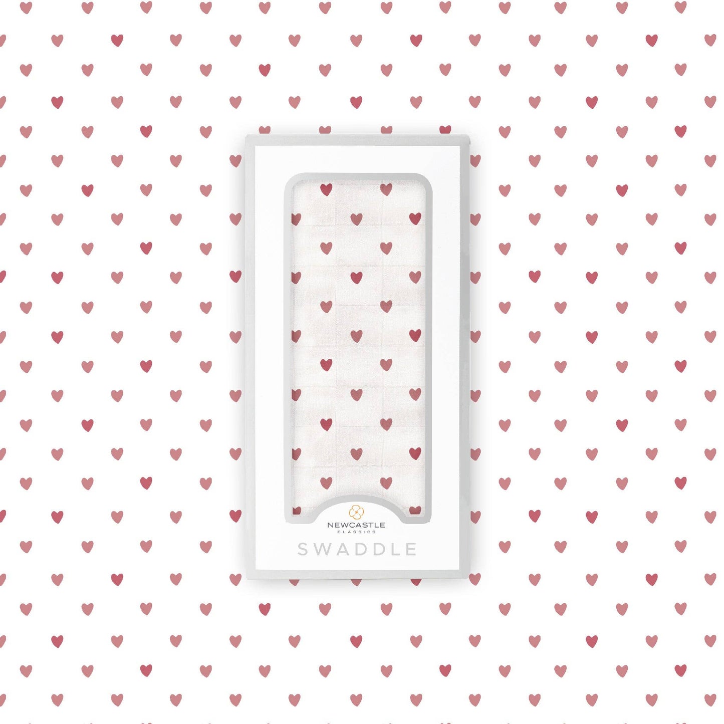 Two Hearts Bamboo Swaddle