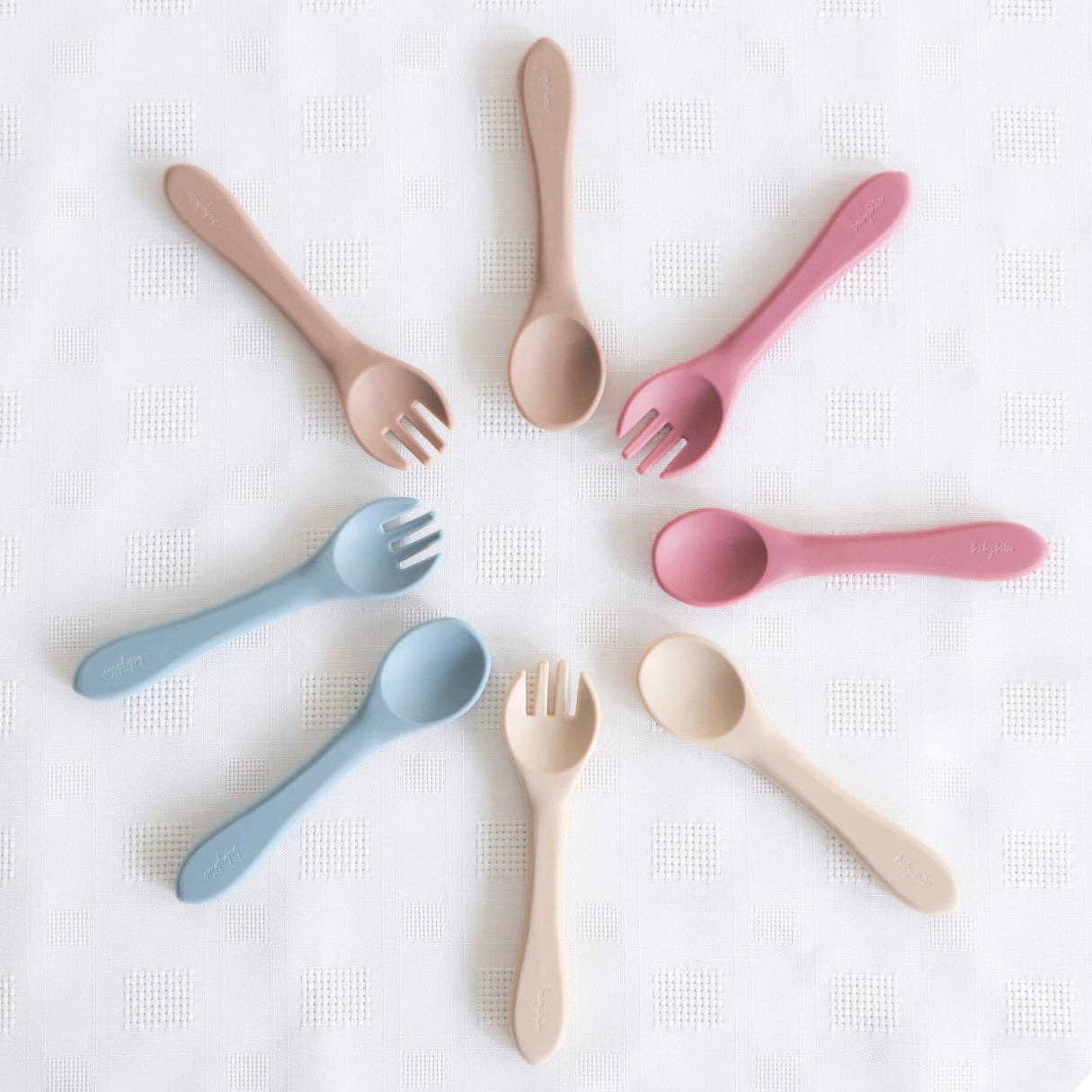 Baby Silicone Spoon & Fork Set (Pack of 4)