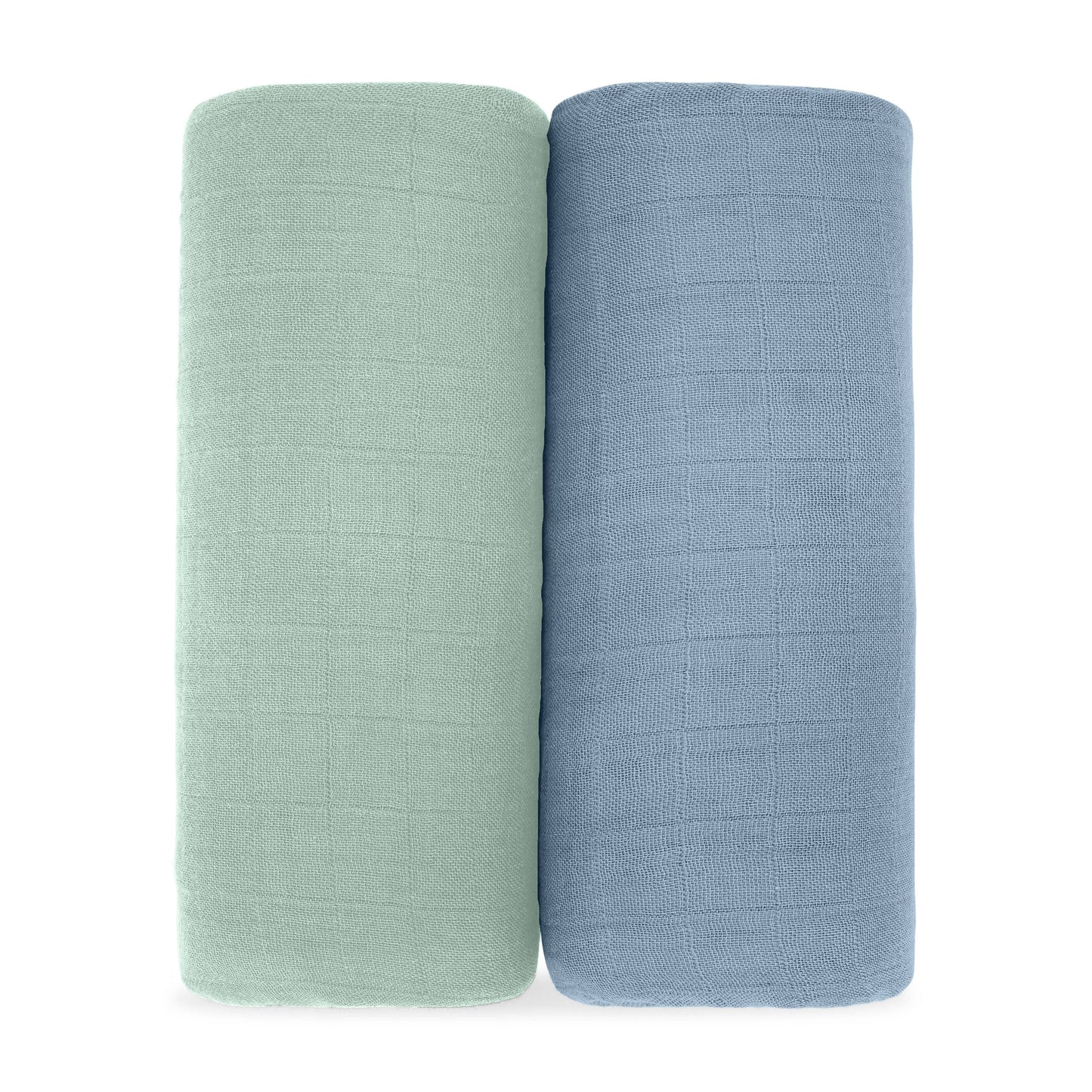Baby Muslin Swaddle Blankets,  Pack of 1 & 2 by Comfy Cubs