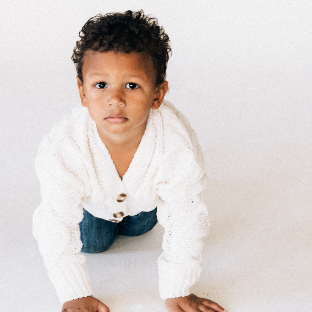Ivory Cable Knit Cardigan - Infant