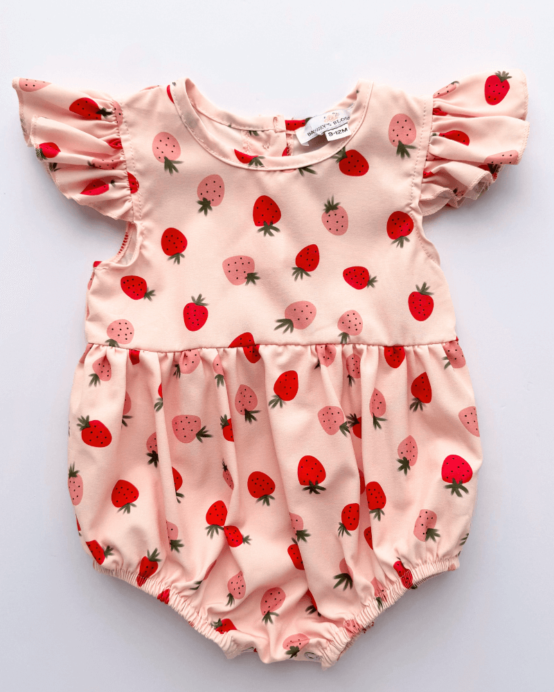 Klein Bubble Romper - Strawberry Shortcake