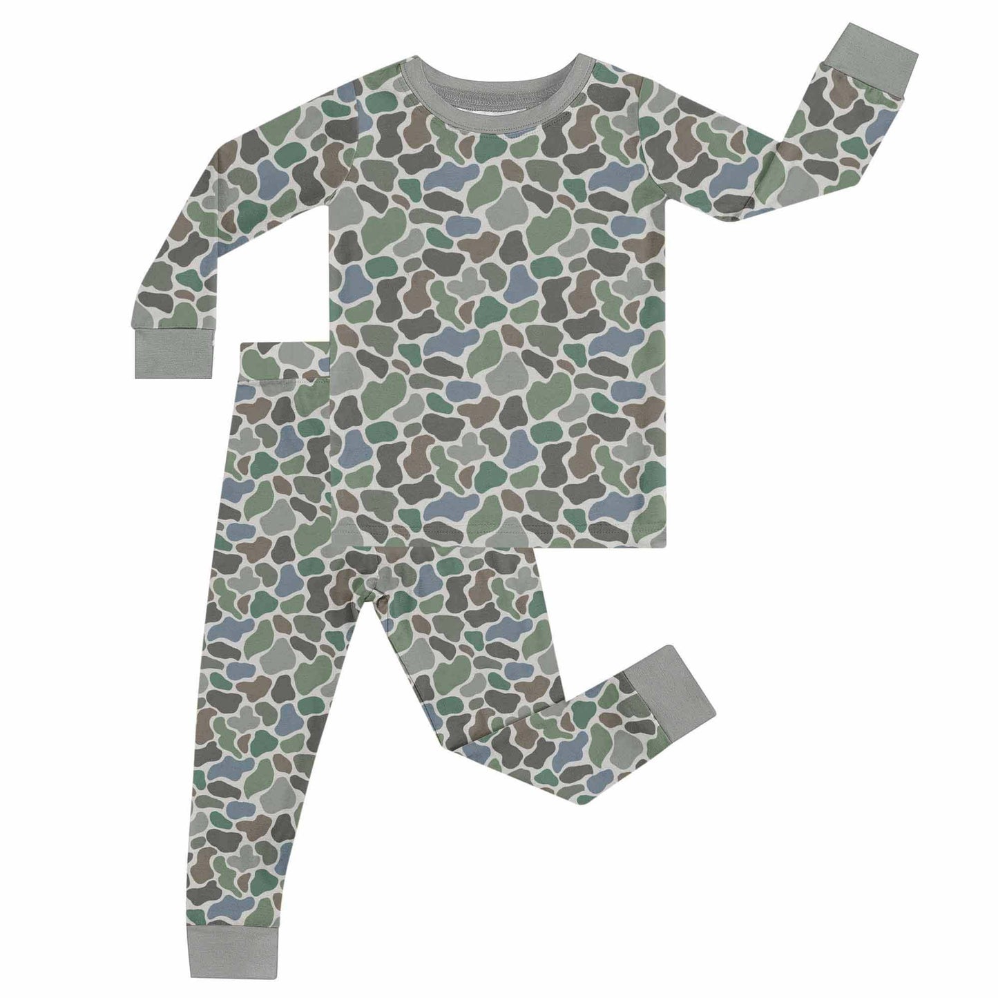 Pebble Camo - LS/Pants Toddler Pajamas