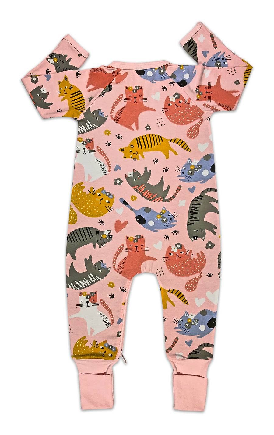 Kitty Cats, Pink Baby Pajamas