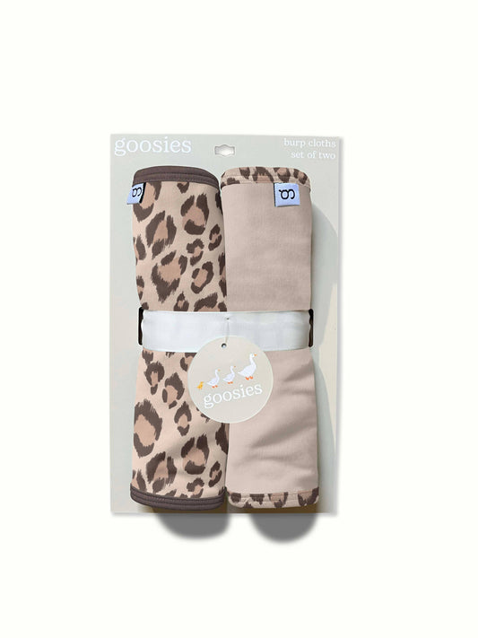 Classic Leopard- Burp Cloth Set