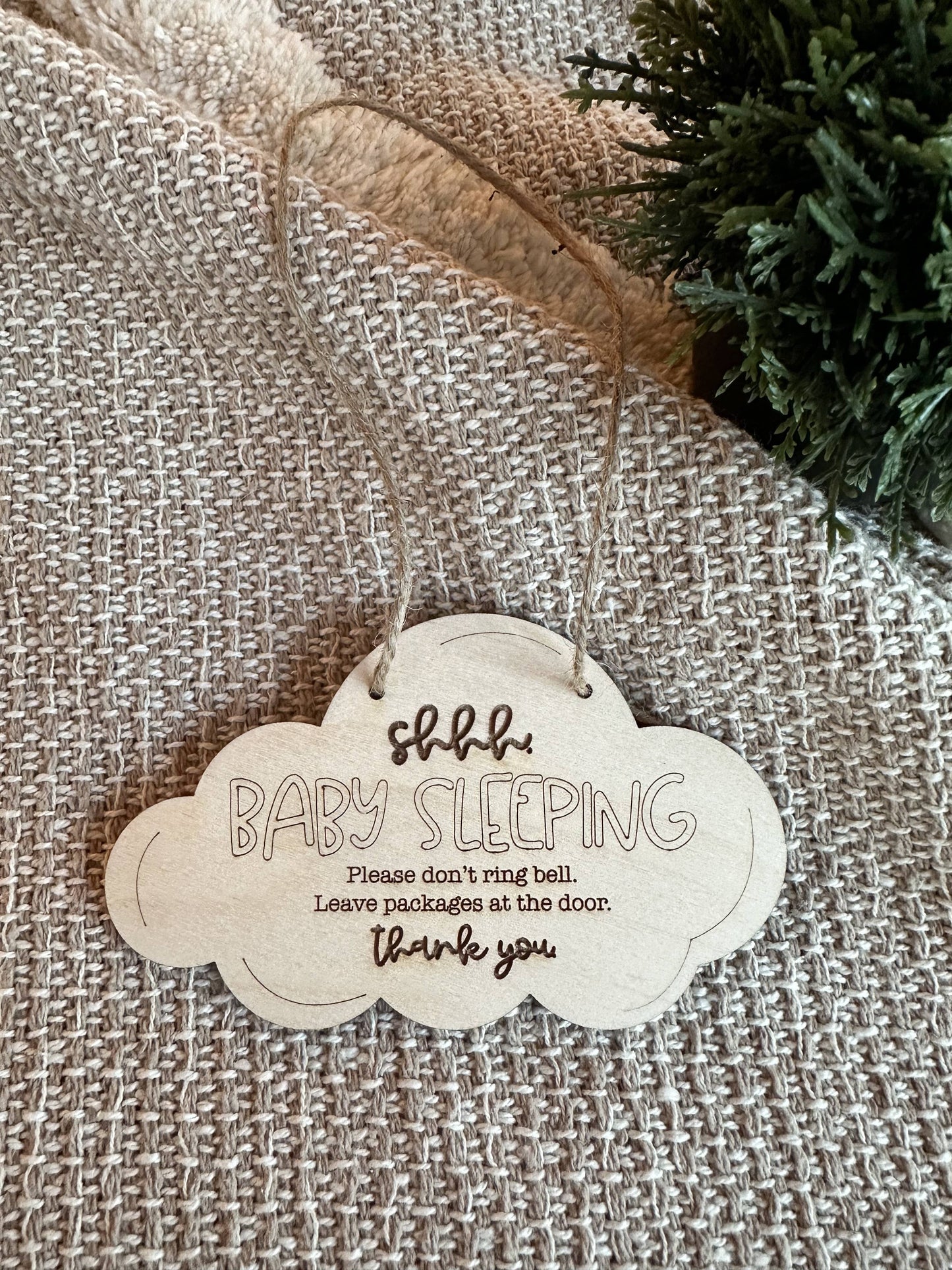 DO NOT KNOCK Sign Shhh Baby is Sleeping