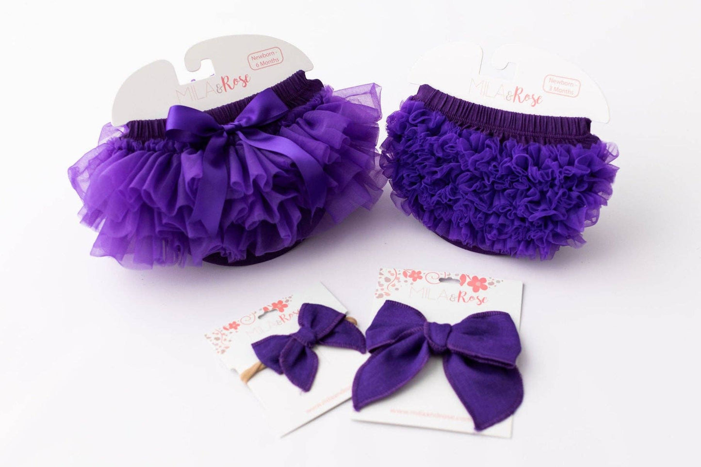 Classic Hair Bow - Purple