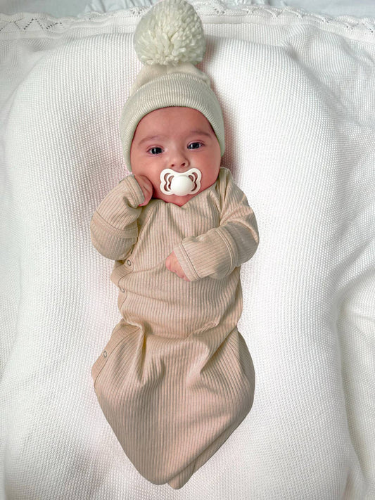 Desert Tan / Organic Ribbed Gown