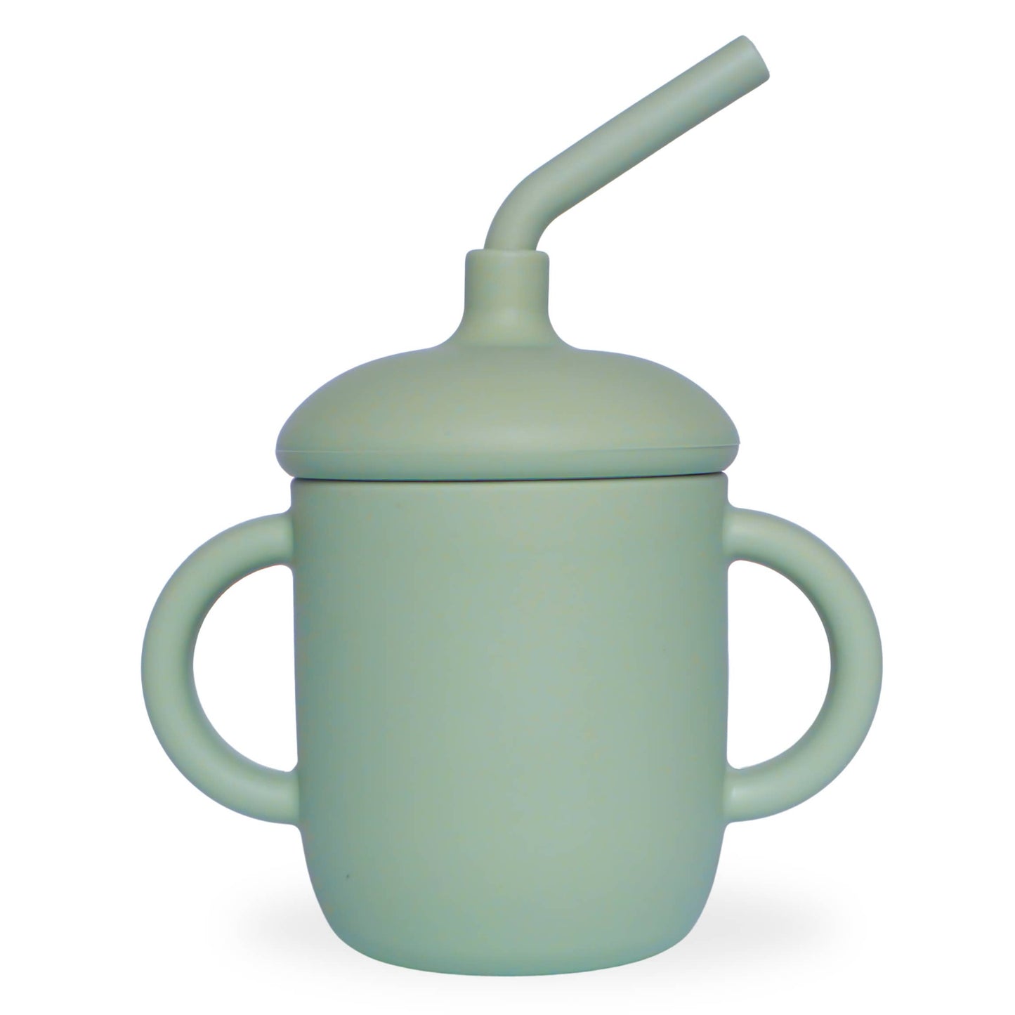 Sippy Cup with Straw, Spill-Proof & Anti-Stain - Sage