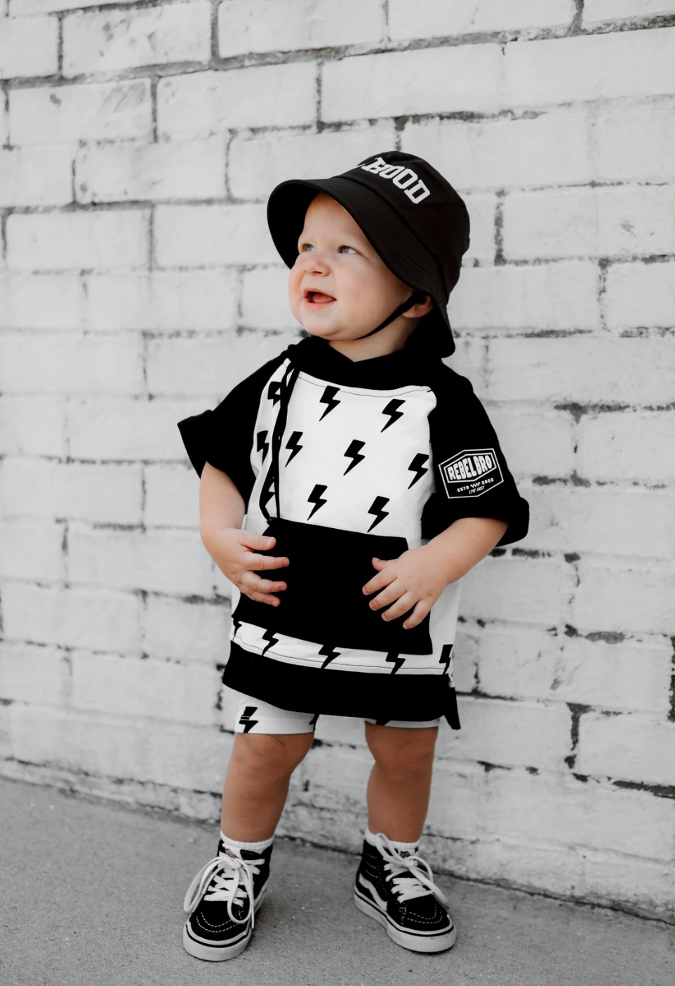 Short Sleeve Hoodie in Bowie