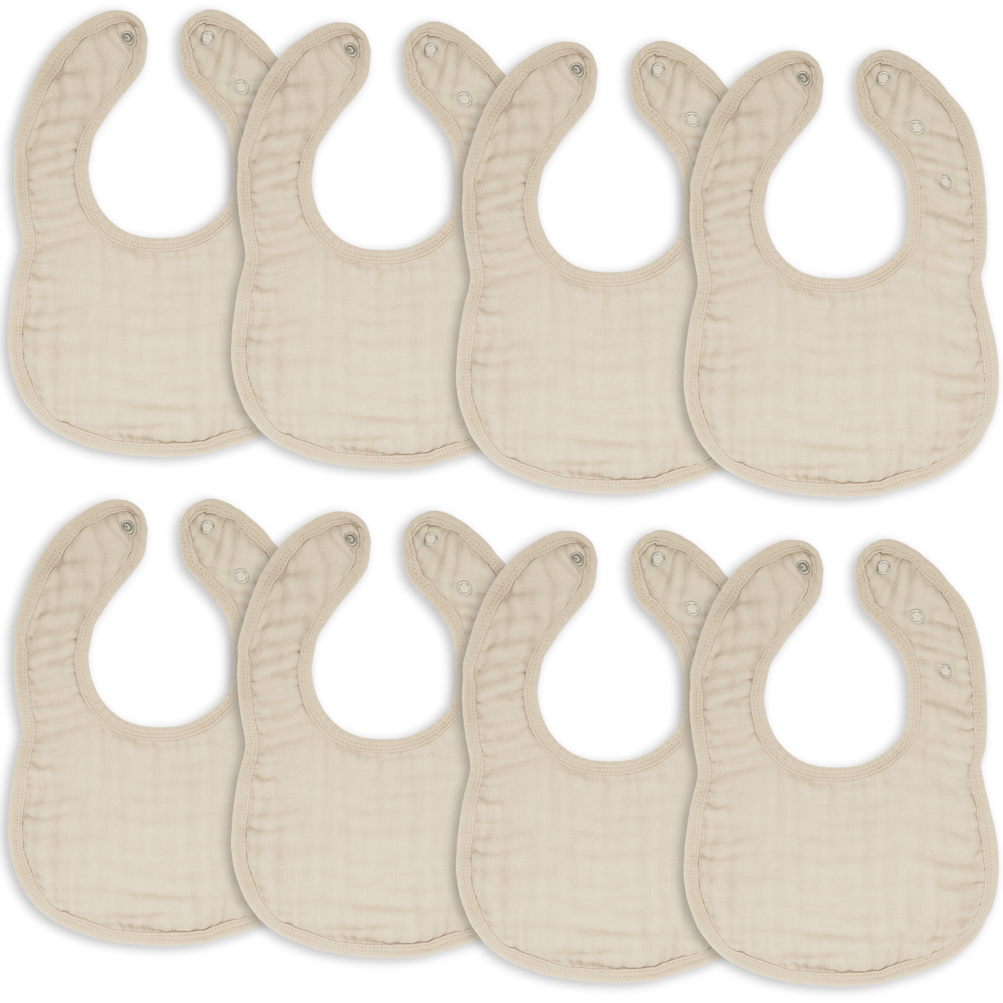 Muslin Cotton Baby Bibs Adjustable Size by Comfy Cubs