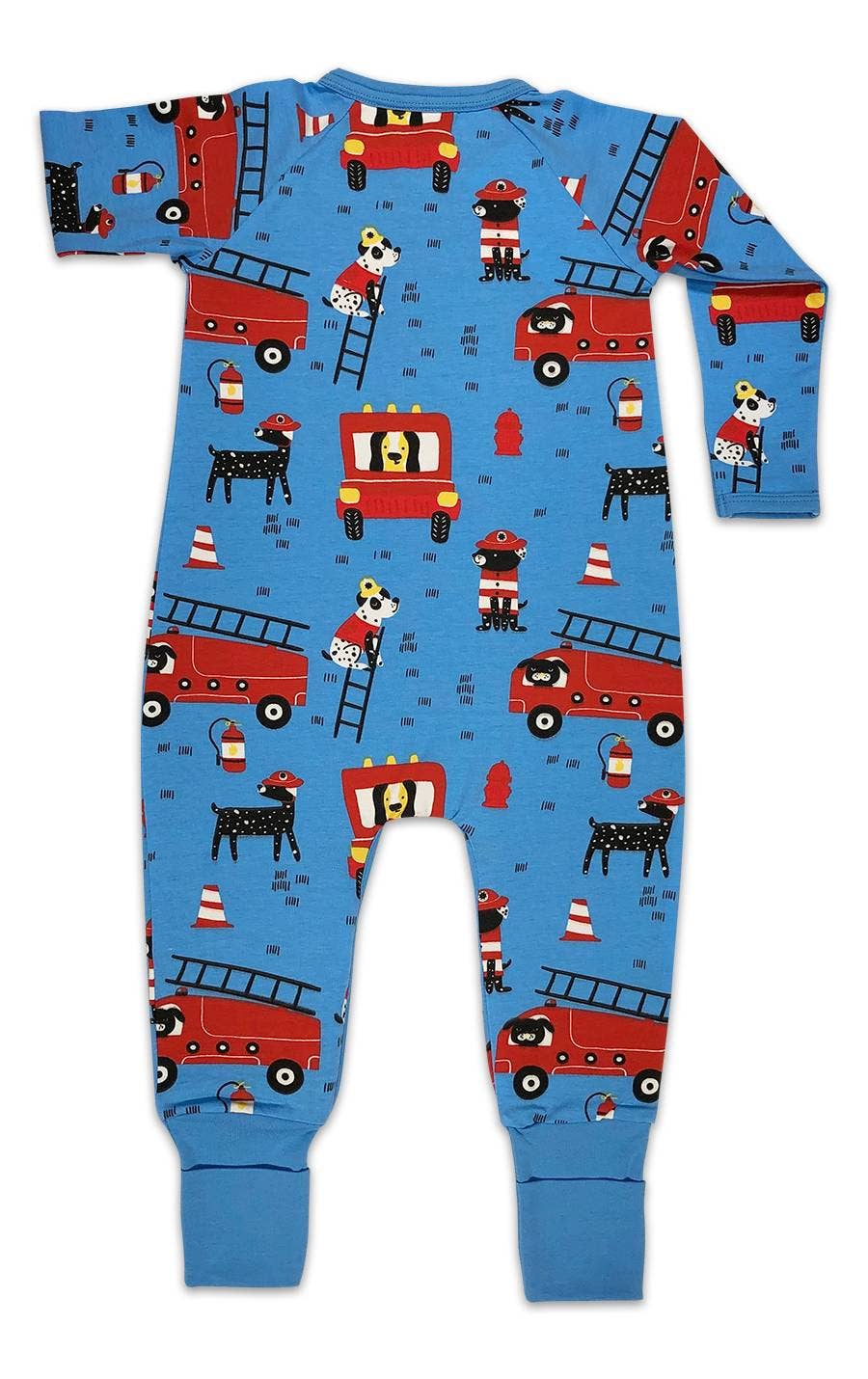 Doggy Firefighters, Blue Baby Pajamas